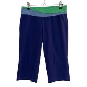 Patagonia Athletic / Yoga Pants EUC Sz M Indigo Super Soft Nylon Spandex